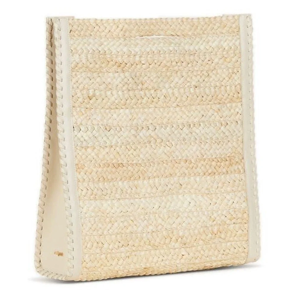 Price Firm - CULT GAIA Remi Woven Raffia Tote Bag in Natural